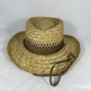 Dorfman Pacific Boater Style Straw Hat NWOT